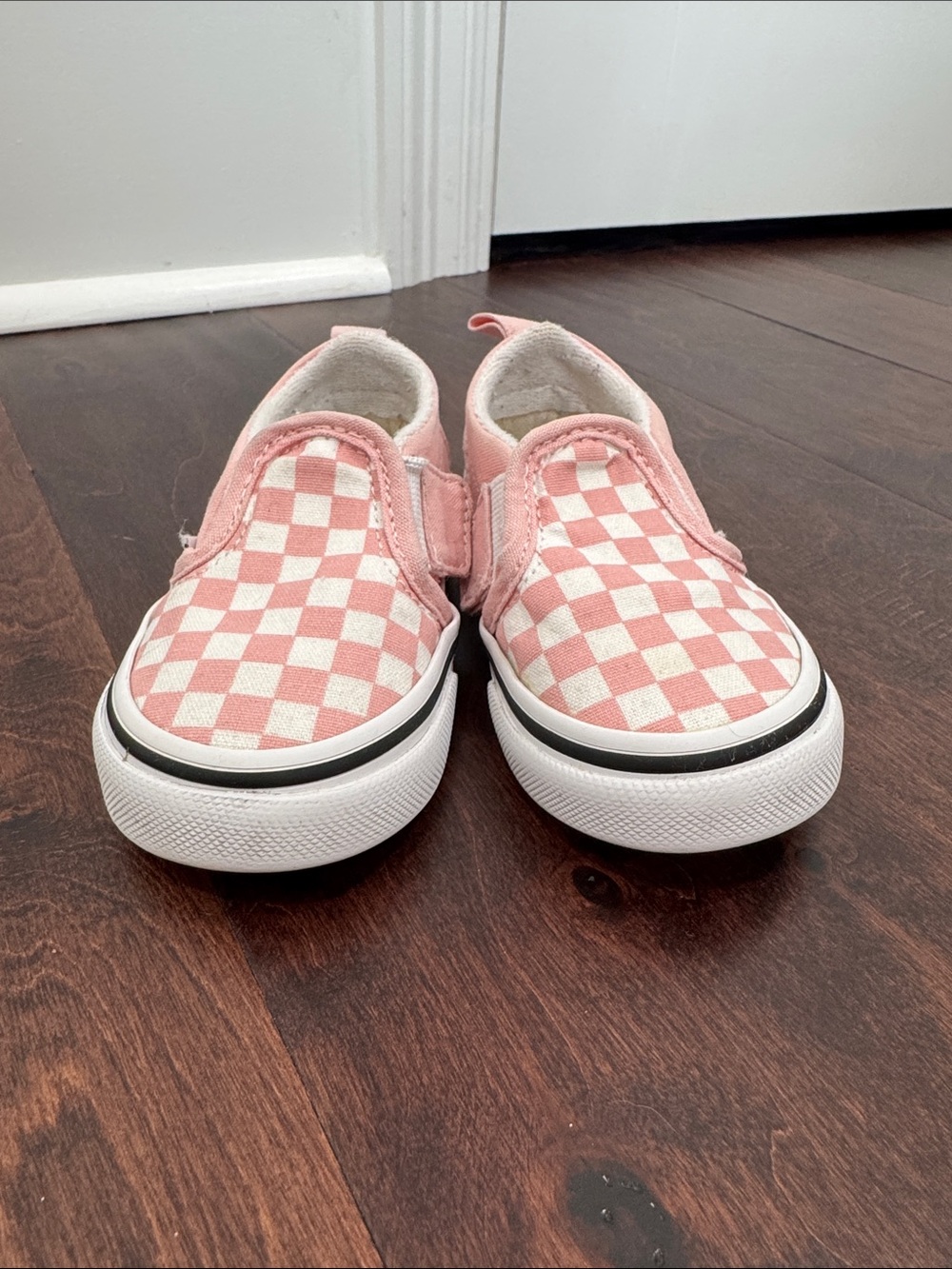 VANS Toddler Girls Pink & White Checker Shoes Casual Sneakers, size 6.5 - Picture 4 of 8